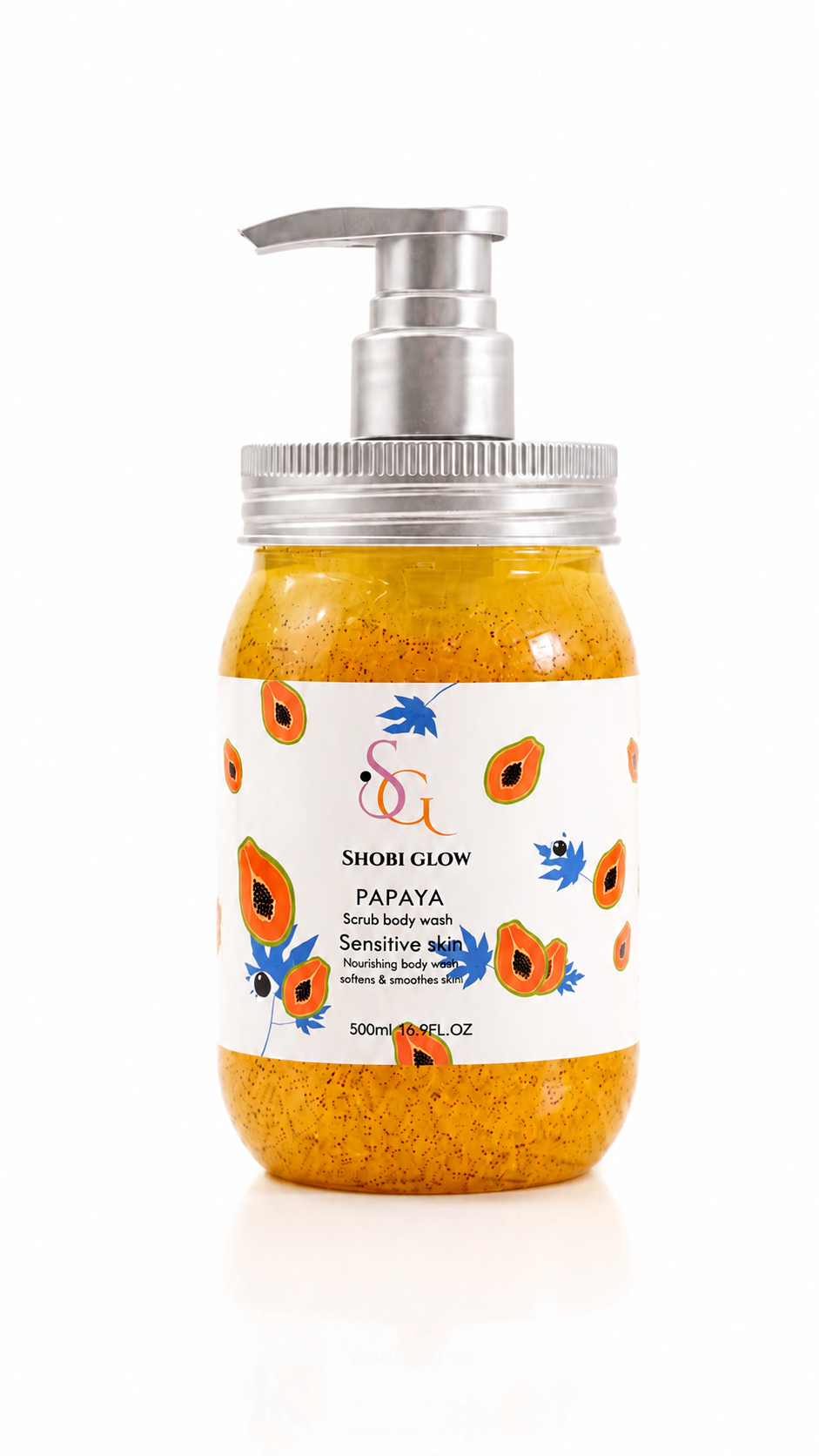 Papaya Scrub Body Wash 500ML/16.9oz