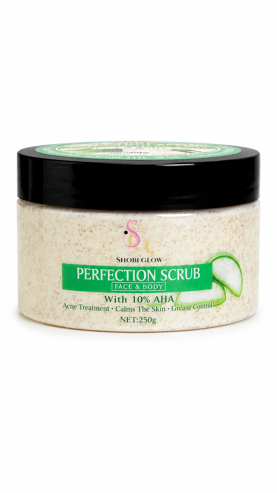Perfection Face & Body (Aloe & Vanilla) Acne Scrub 10% AHA