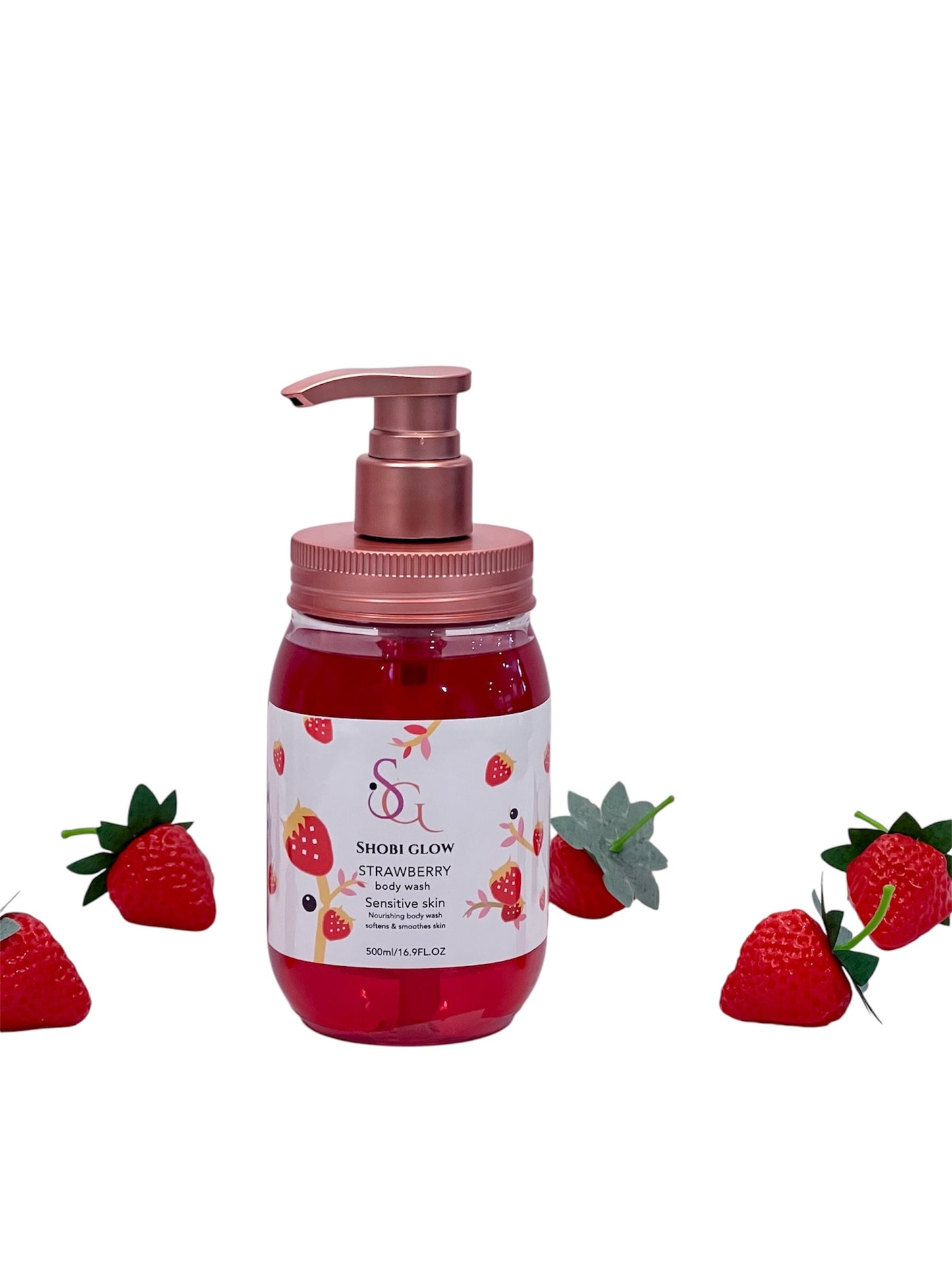 Strawberry body wash 500ML/16.9oz